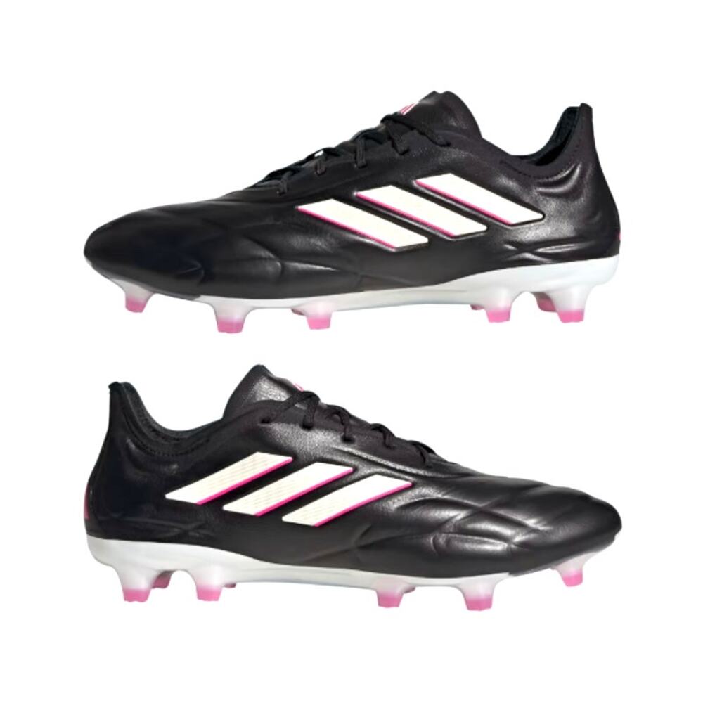 Adidas Unisex Core Black Pink 2 Copa Pure.1 Firm Ground Boots Size M 9.5 W 10.5 - Picture 12 of 12